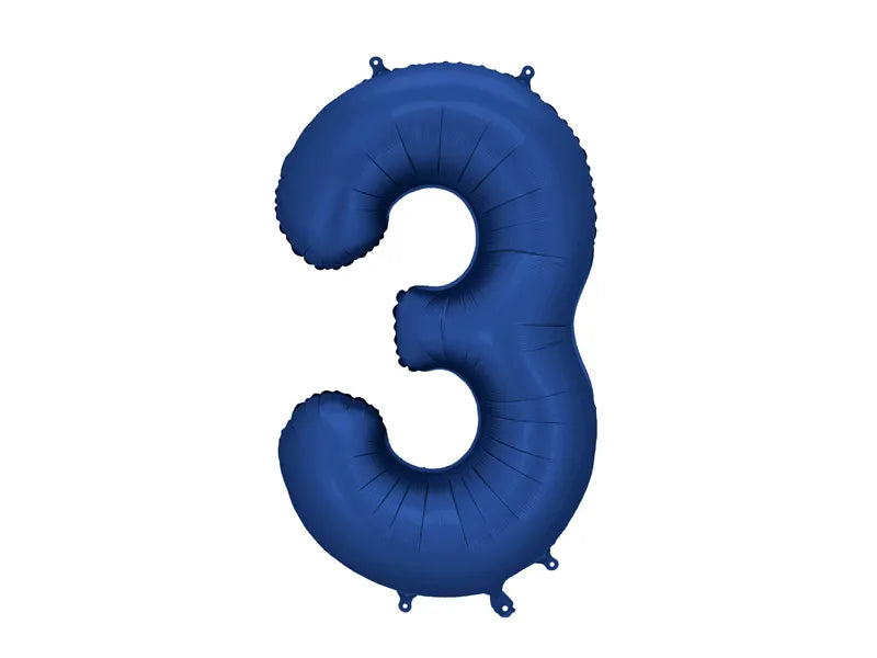 Navy Blue Number Balloon 0-9