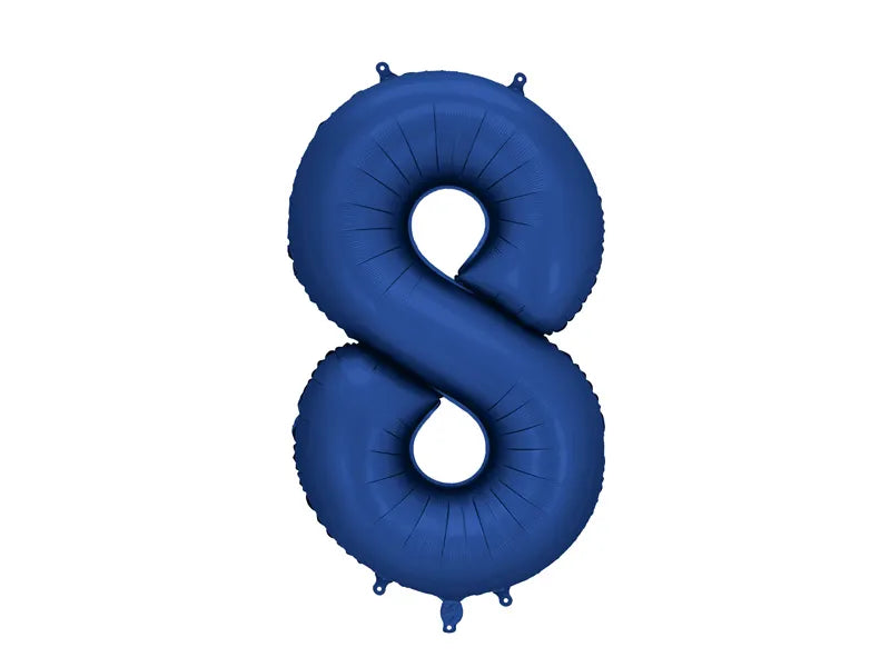 Navy Blue Number Balloon 0-9