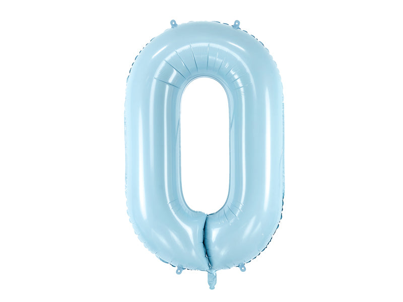 Light Blue Number Balloon 0-9