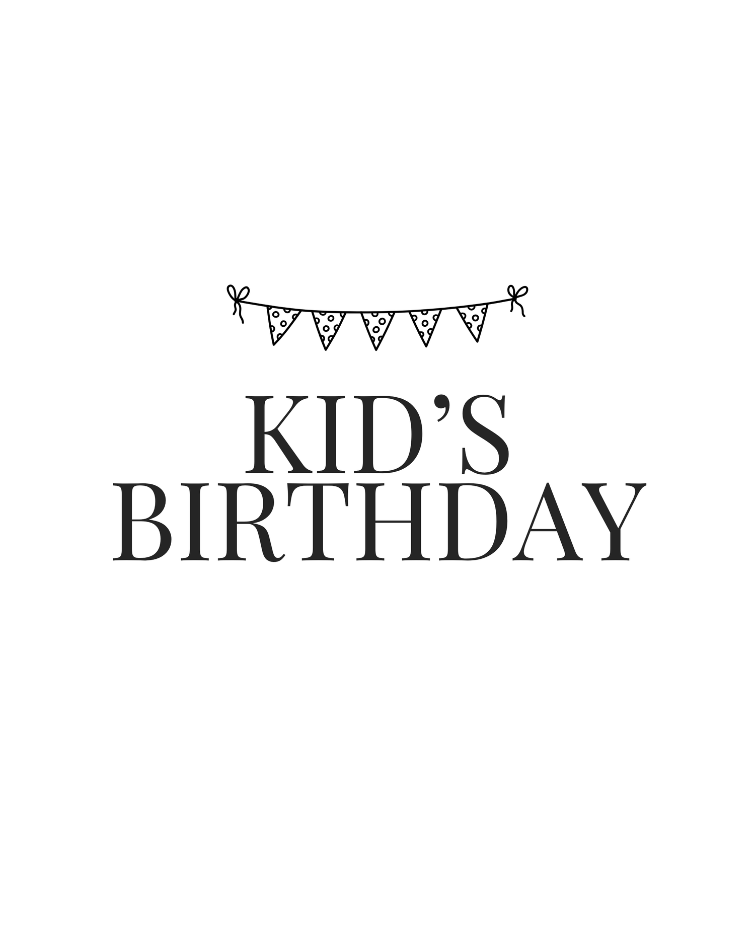 Kid's Birthday