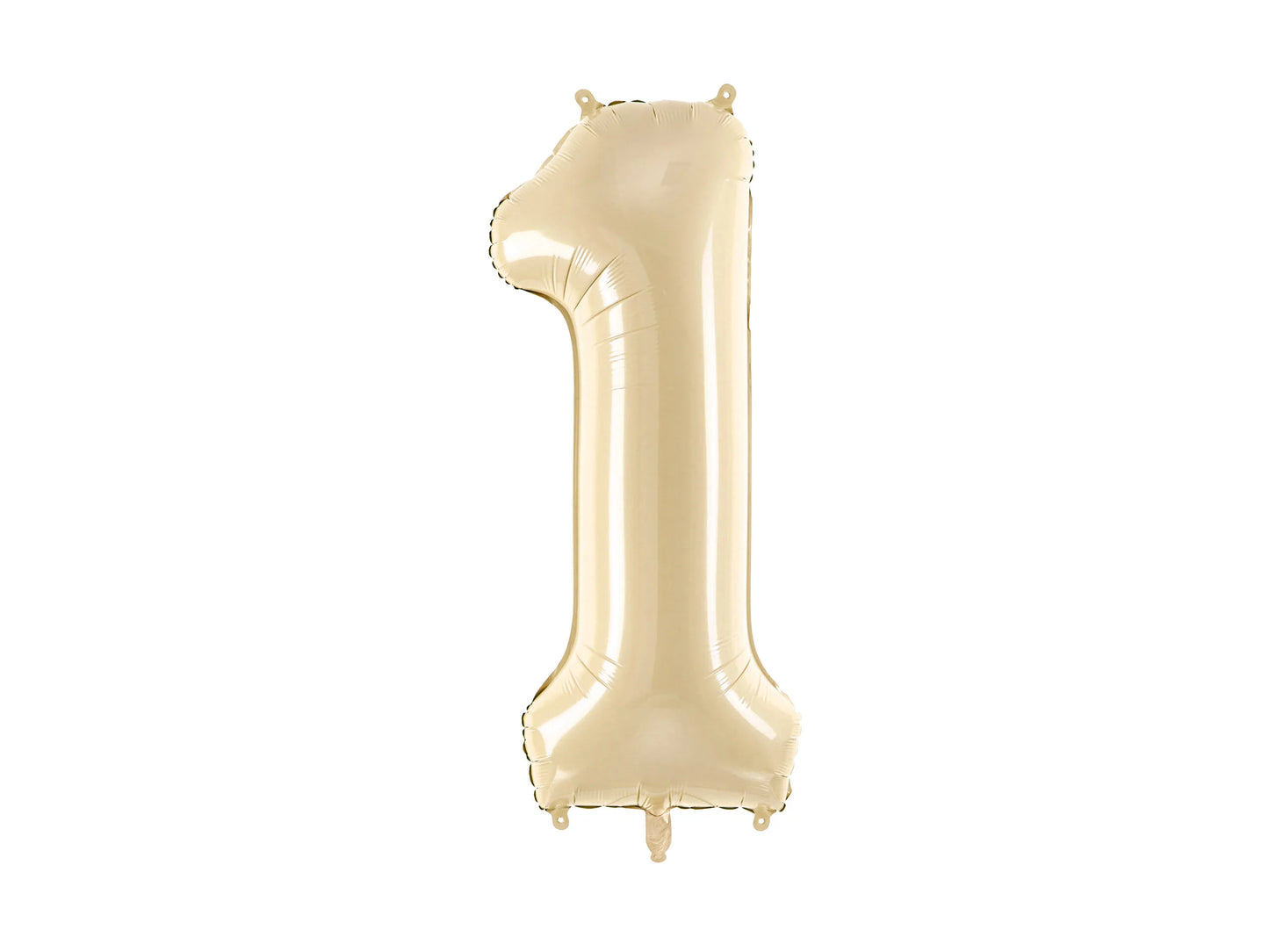 Beige Number Balloon 0-9