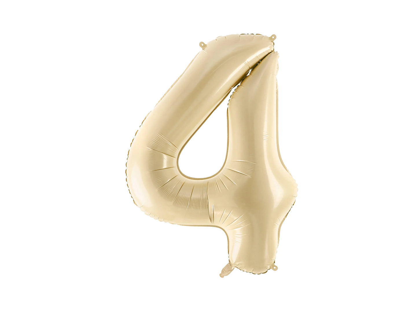 Beige Number Balloon 0-9
