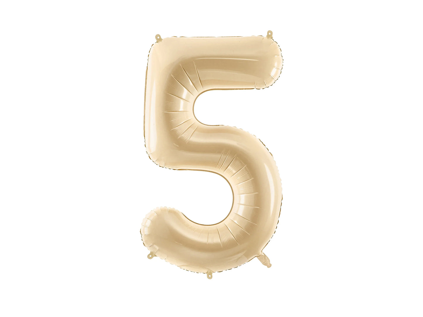 Beige Number Balloon 0-9