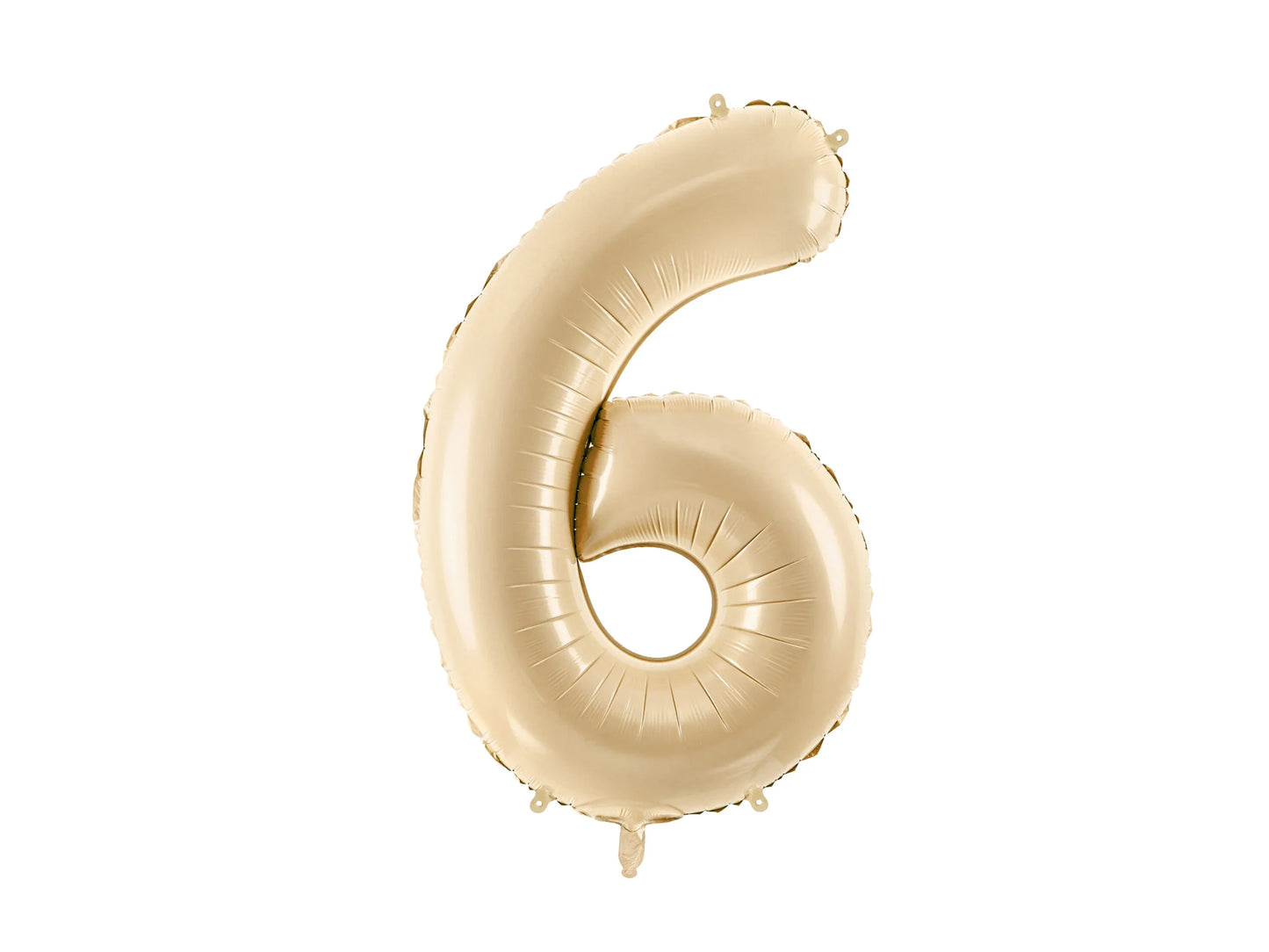 Beige Number Balloon 0-9