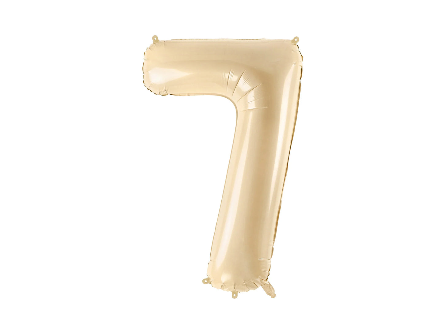 Beige Number Balloon 0-9