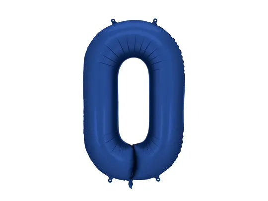 Navy Blue Number Balloon 0-9