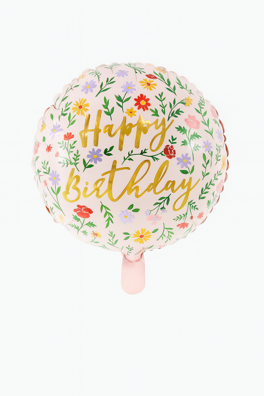 Happy Birthday Round Shaped Balloon