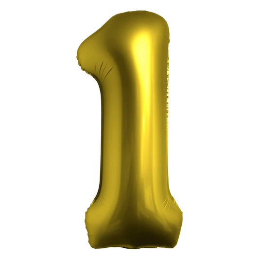 Chrome Gold Number Balloon 0-9