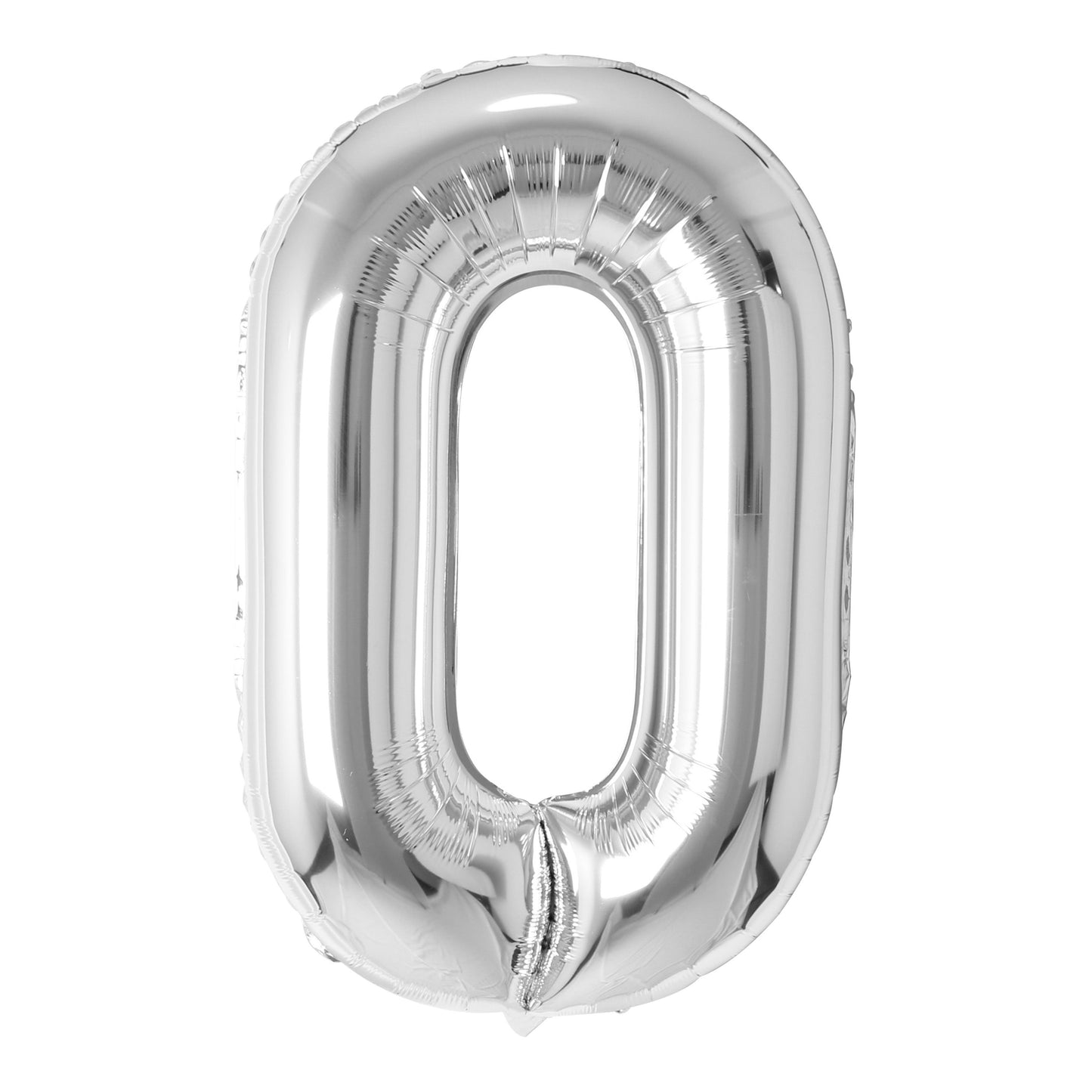 Silver Number Balloon 0-9