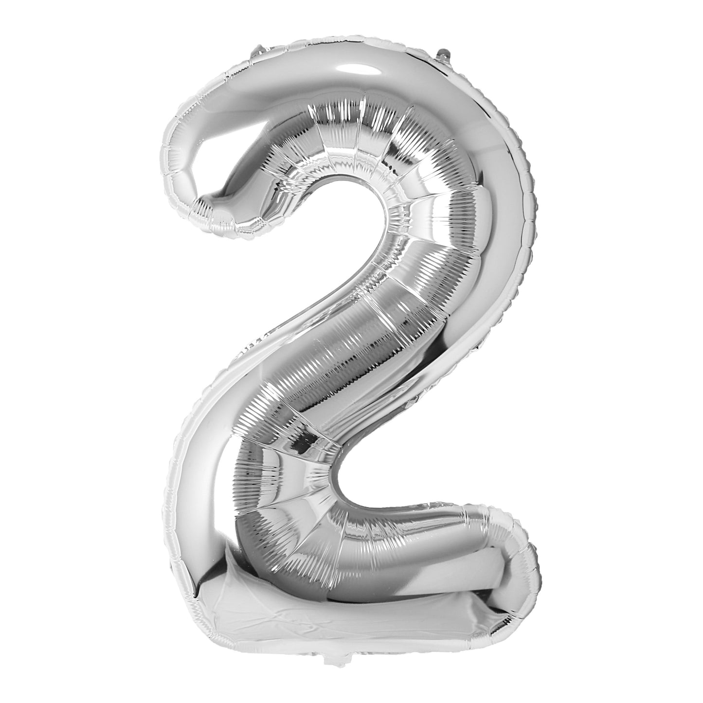 Silver Number Balloon 0-9