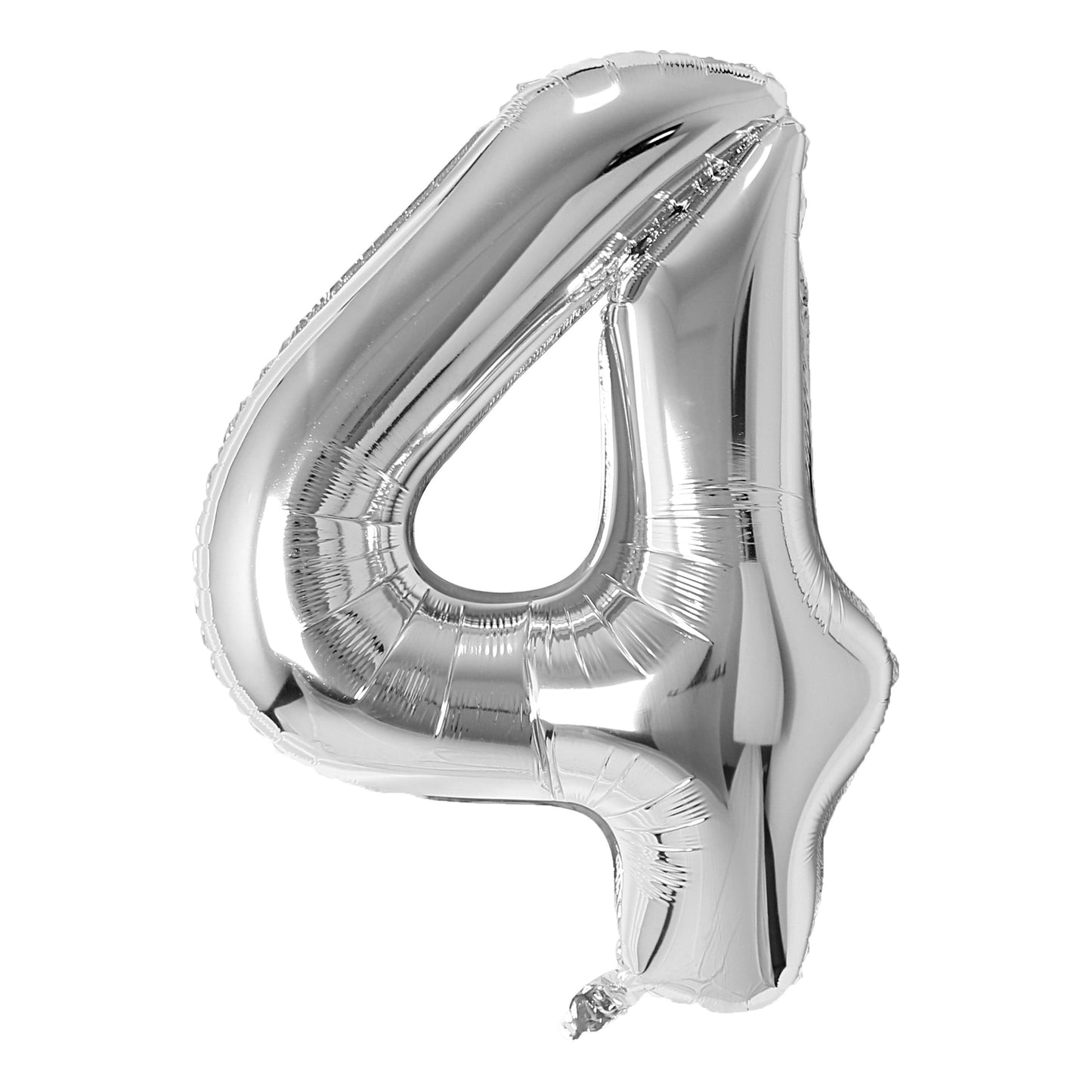 Silver Number Balloon 0-9