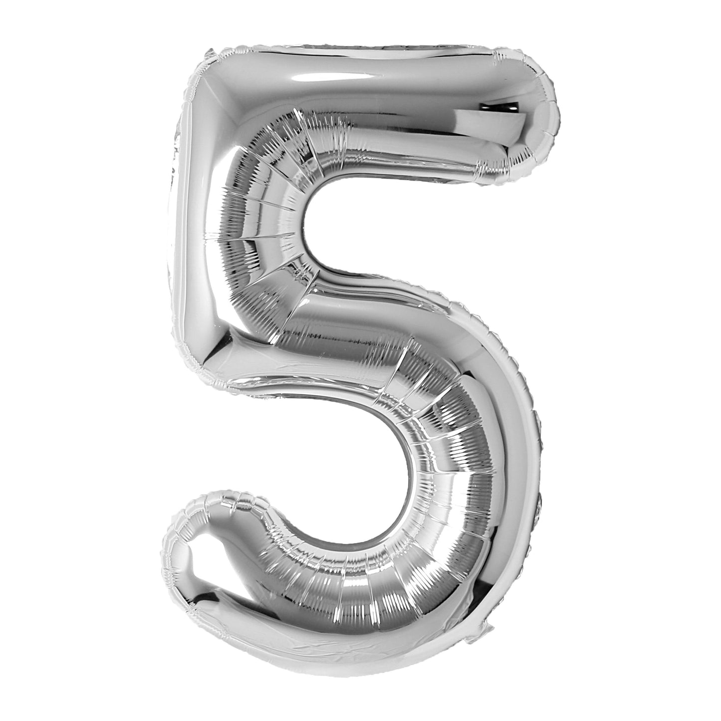 Silver Number Balloon 0-9