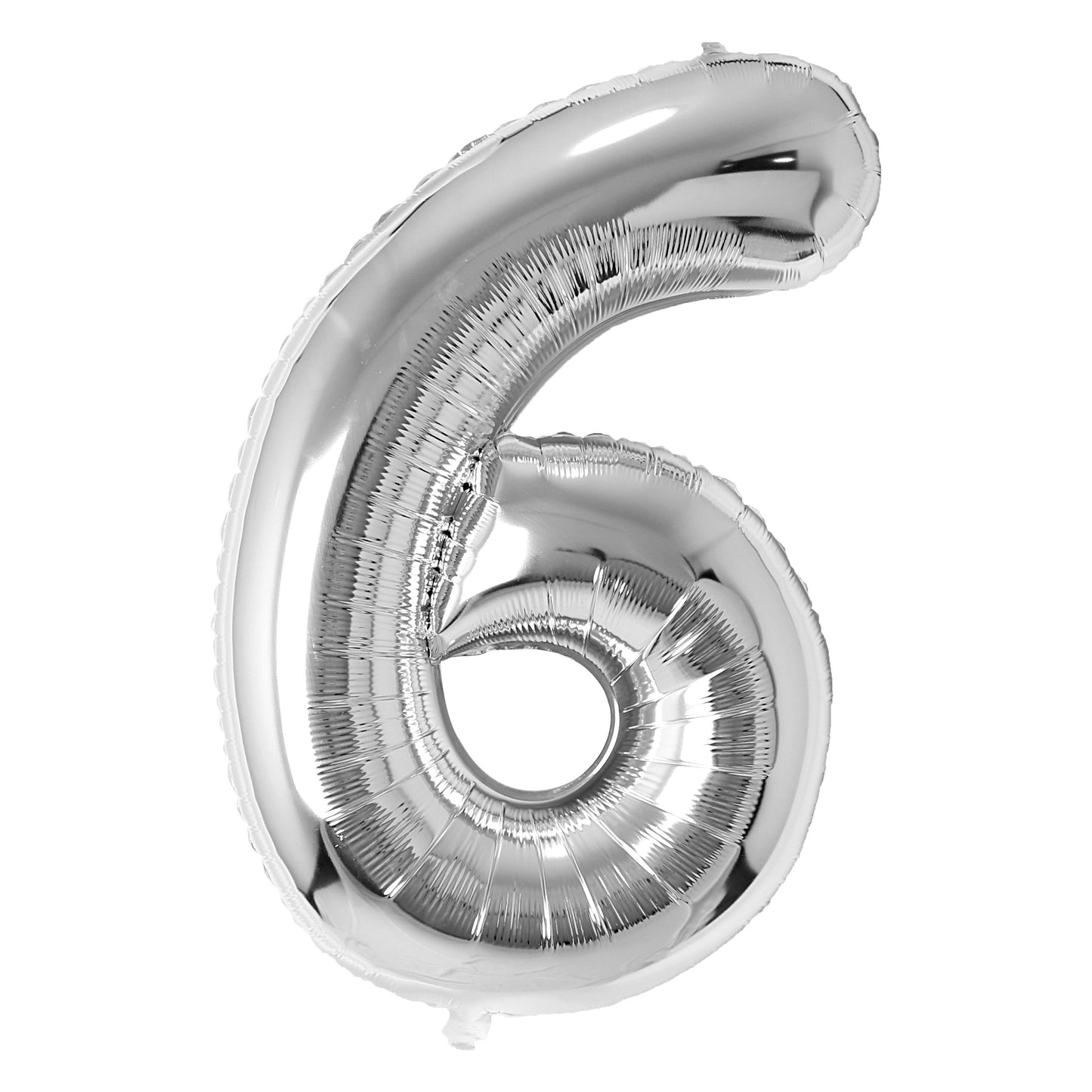 Silver Number Balloon 0-9