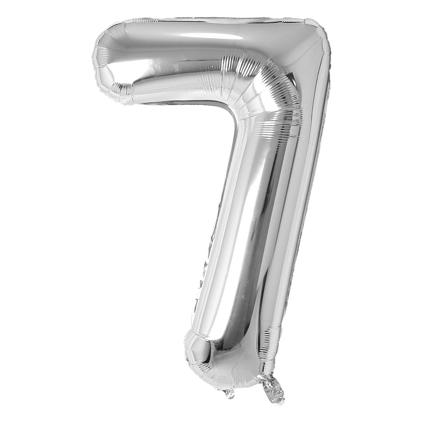Silver Number Balloon 0-9
