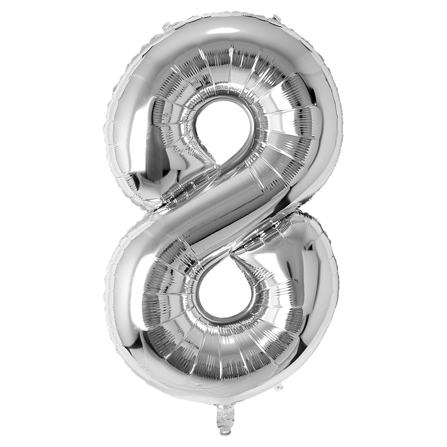 Silver Number Balloon 0-9